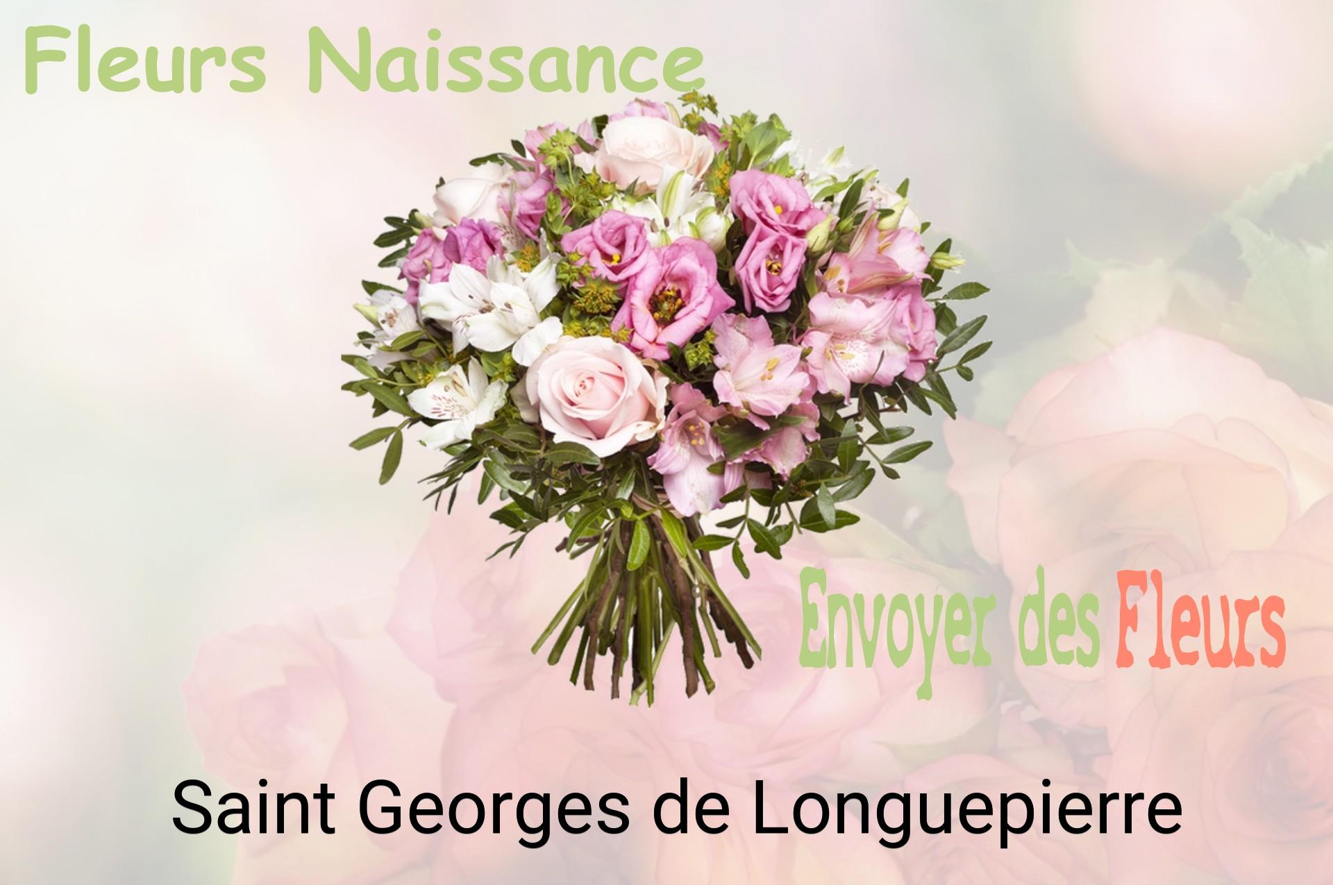 Bouquet de fleurs de naissance livré à Saint-Georges-de-Longuepierre